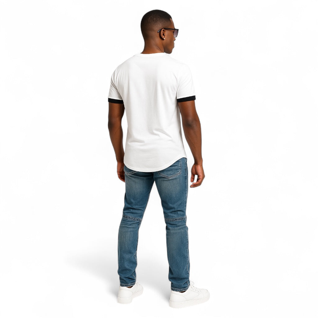 Men's Pixel Panda - Ripped T-shirt