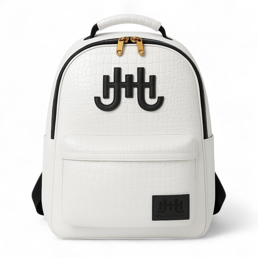 J.H Monogram Croc Embossed- Backpack