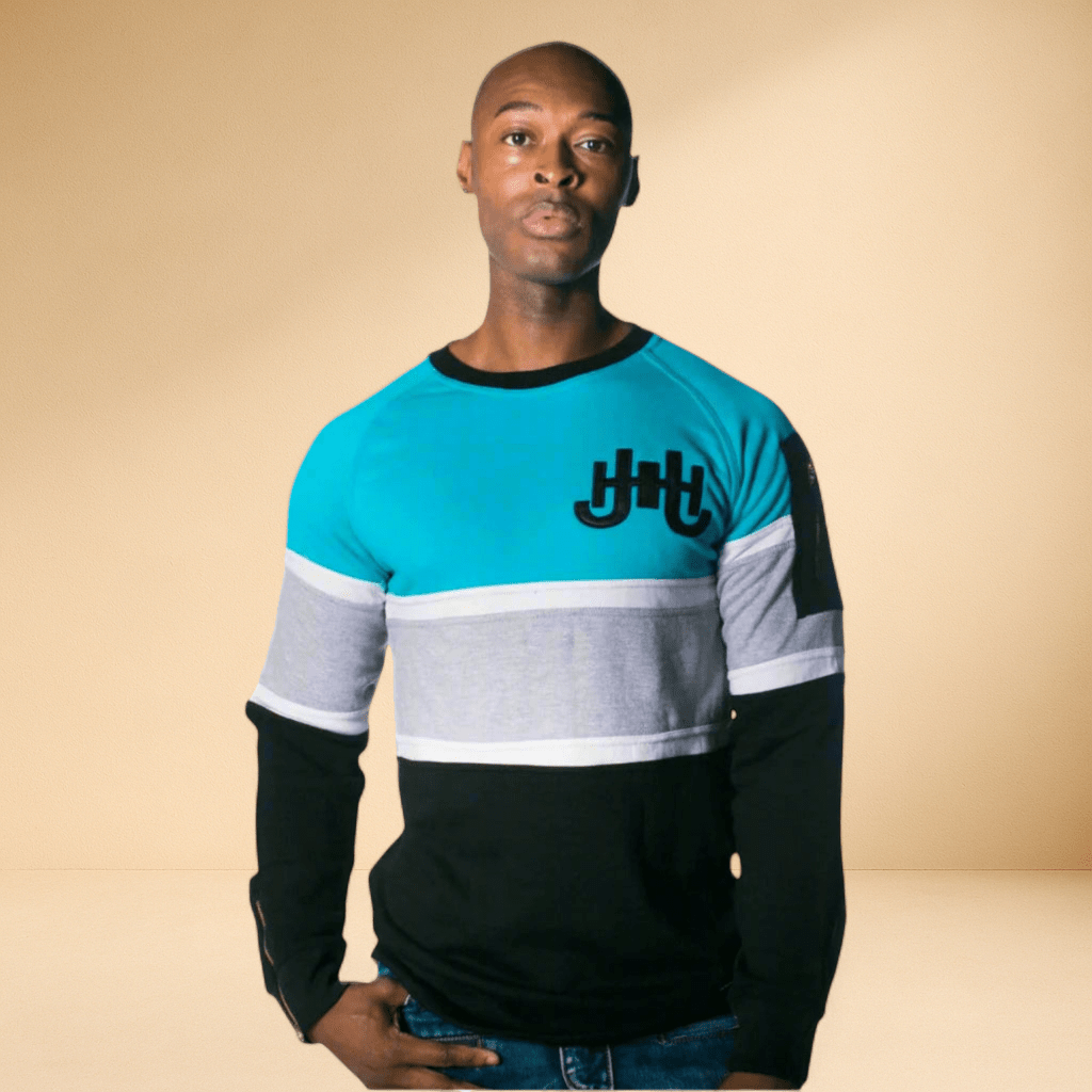 J. Hinton Signature Color - Block Crew Sweatshirt - J.HINTON