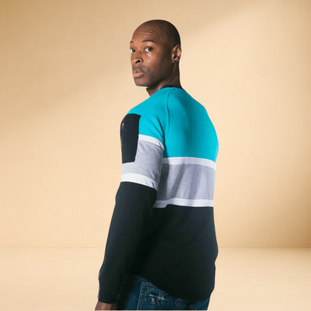 J. Hinton Signature Color - Block Crew Sweatshirt - J.HINTON