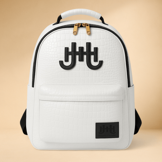 J.H Monogram Croc Embossed - Backpack - J.HINTON
