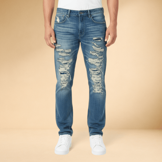 J.Hinton Signature Distressed Indigo Regular Fit - J.HINTON