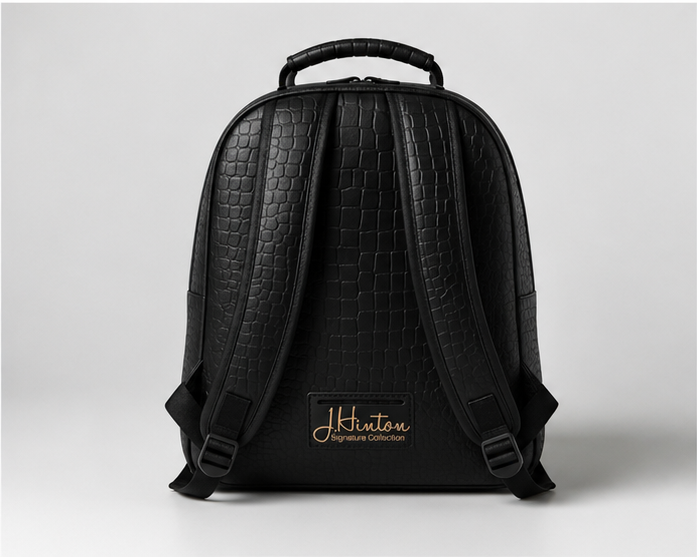 The Camden Backpack — Noir Gold view 3