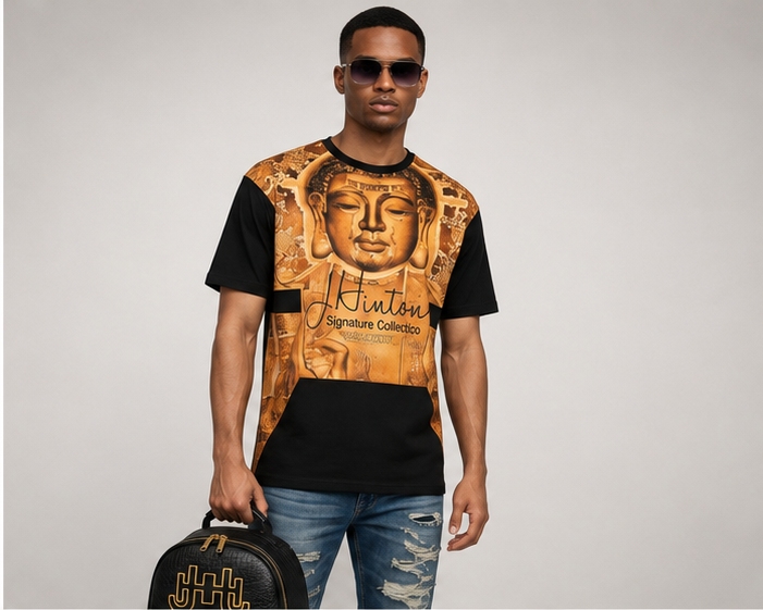 The Camden Backpack — Noir Gold view 2
