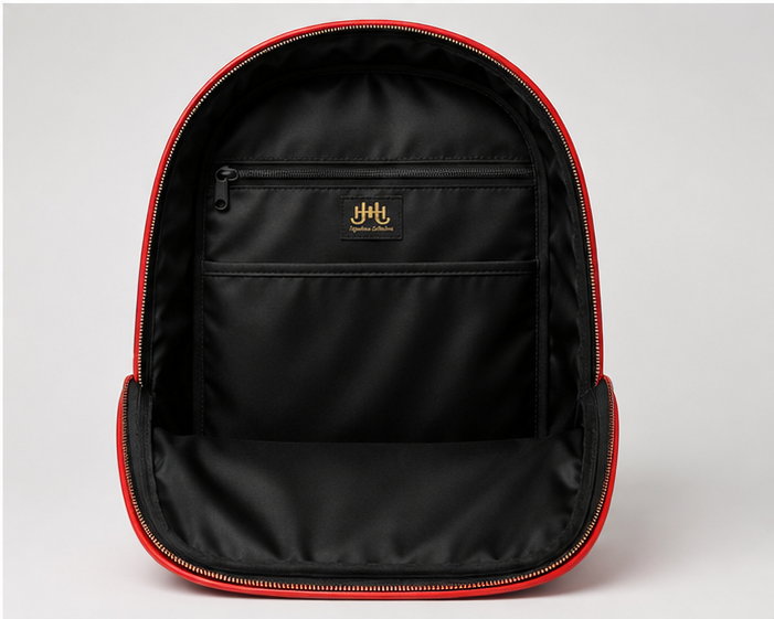 The Camden Backpack — Rouge view 4
