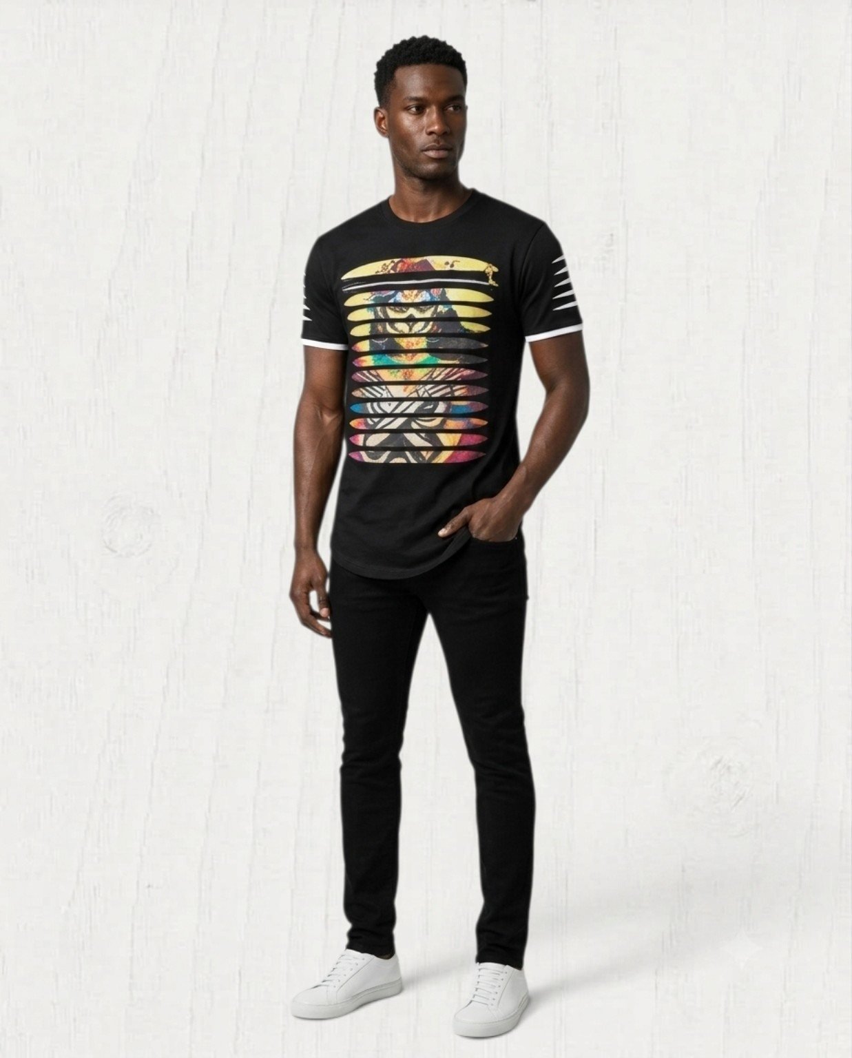 The Mercier Art Graphic T-Shirt — Noir view 3