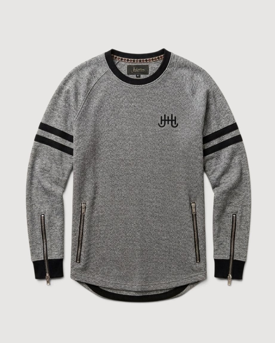 Rockmere Embroidered Sweatshirt — Grey view 7