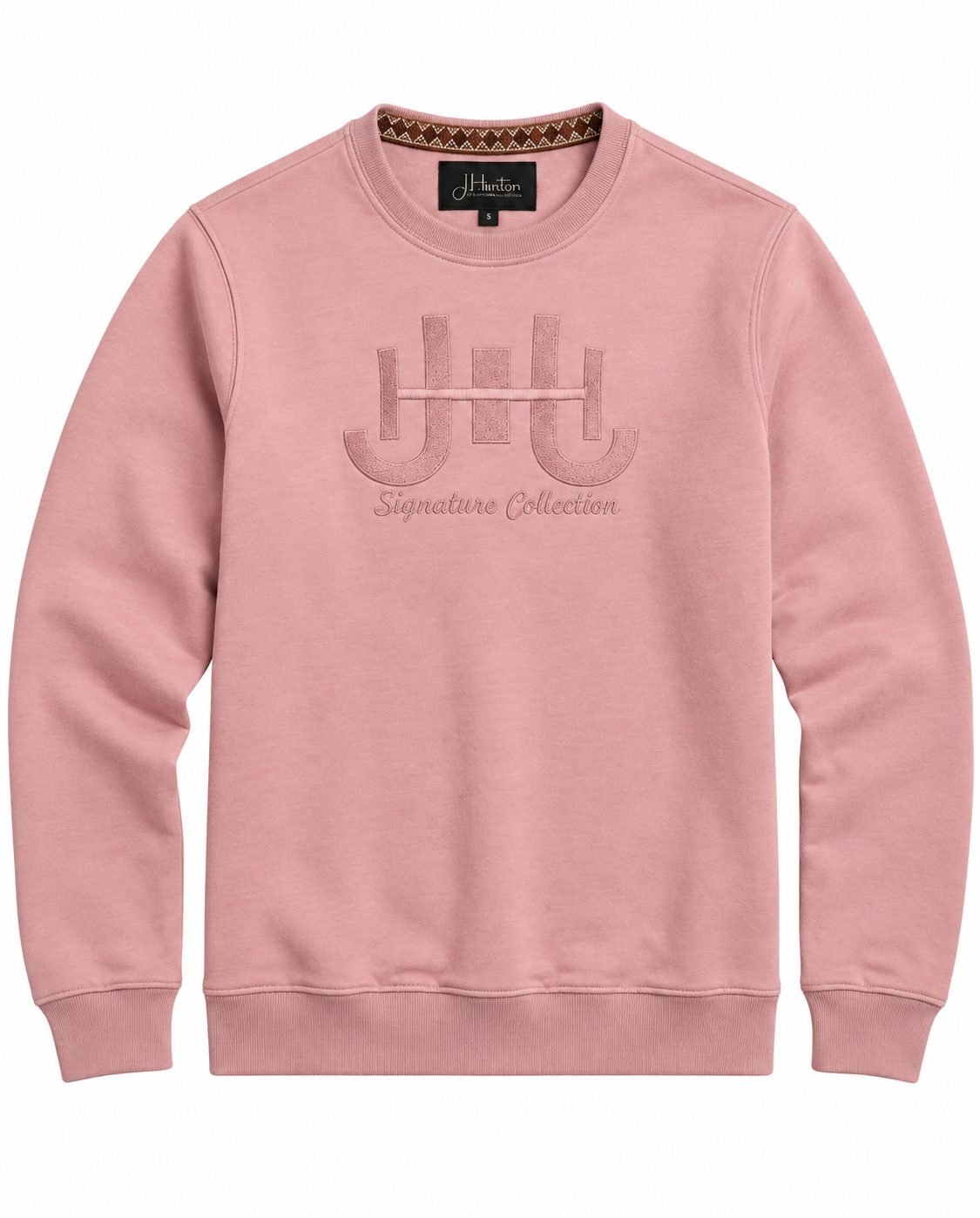 Suttone Embroidered Sweatshirt — Blush view 1