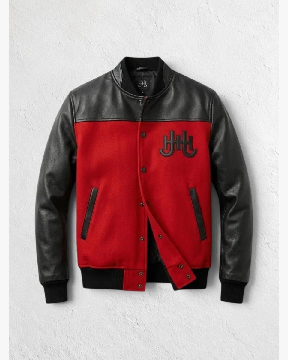 Laurelle Varsity Jacket — Rouge