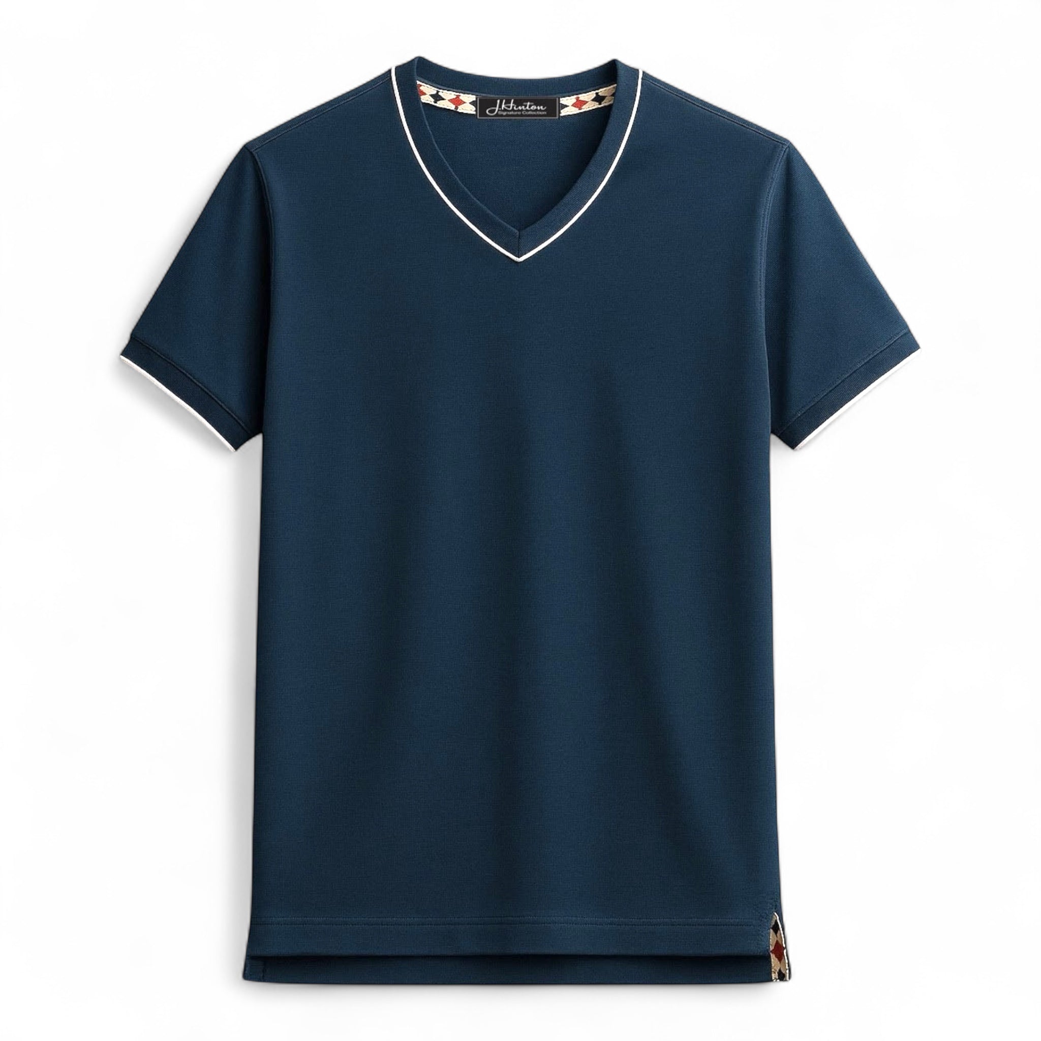 Mosaic Signature V-Neck – Navy