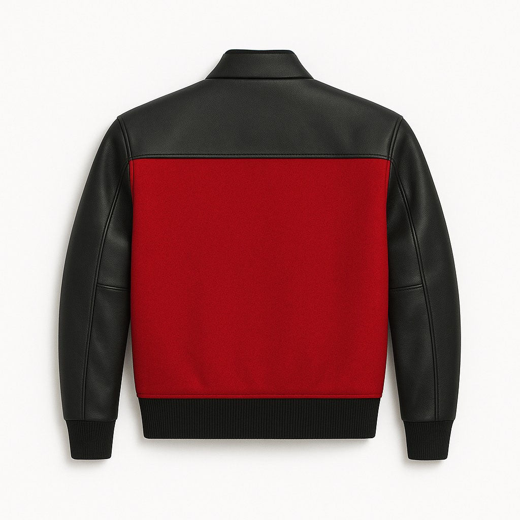 J.Hinton Varsity Jacket – Red & Black Edition