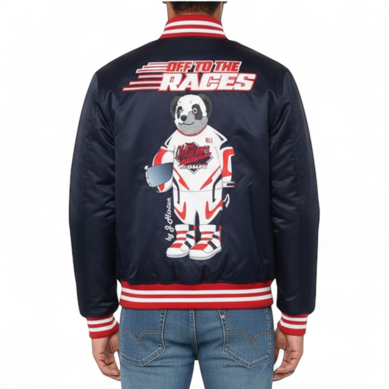 SILK SATIN BOMBER JACKET