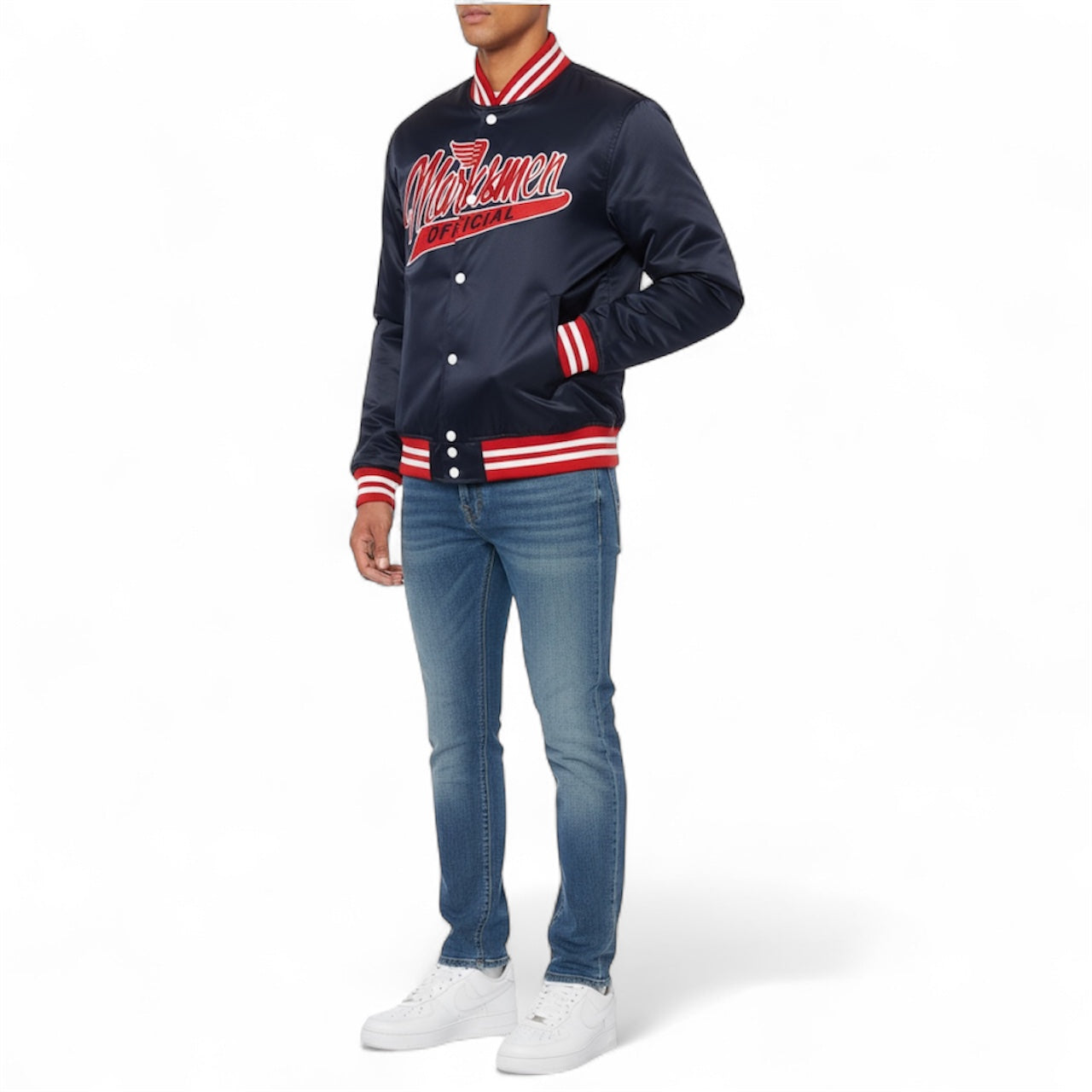 SILK SATIN BOMBER JACKET