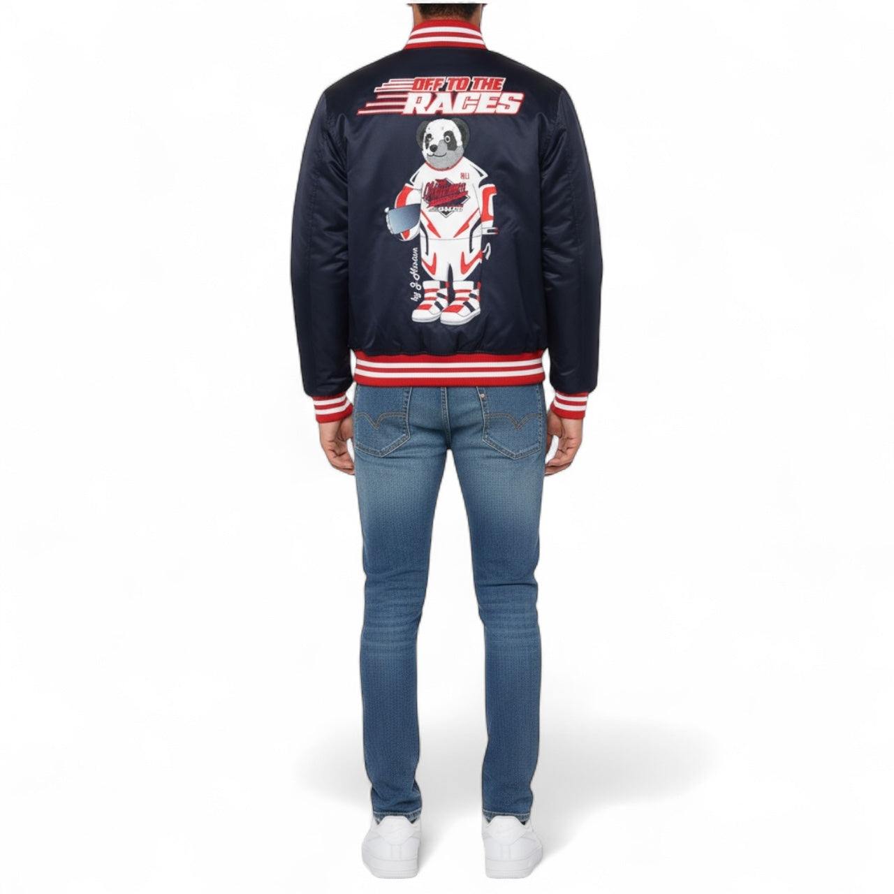 SILK SATIN BOMBER JACKET