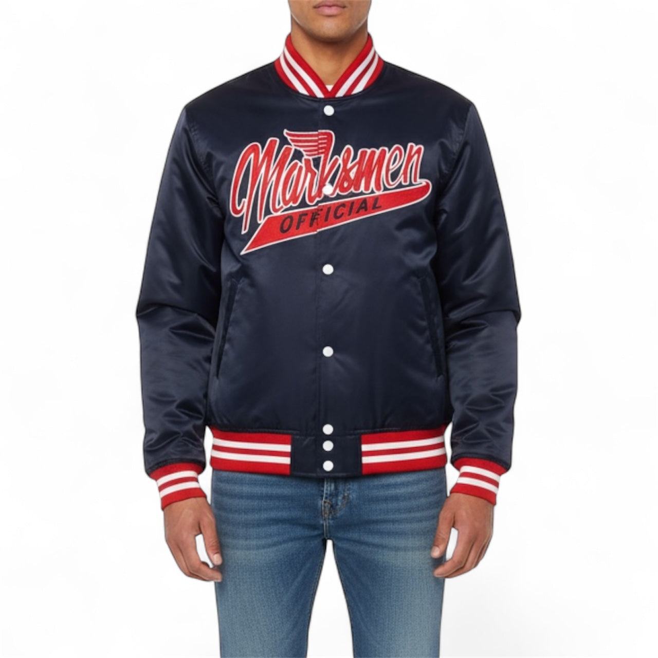 SILK SATIN BOMBER JACKET