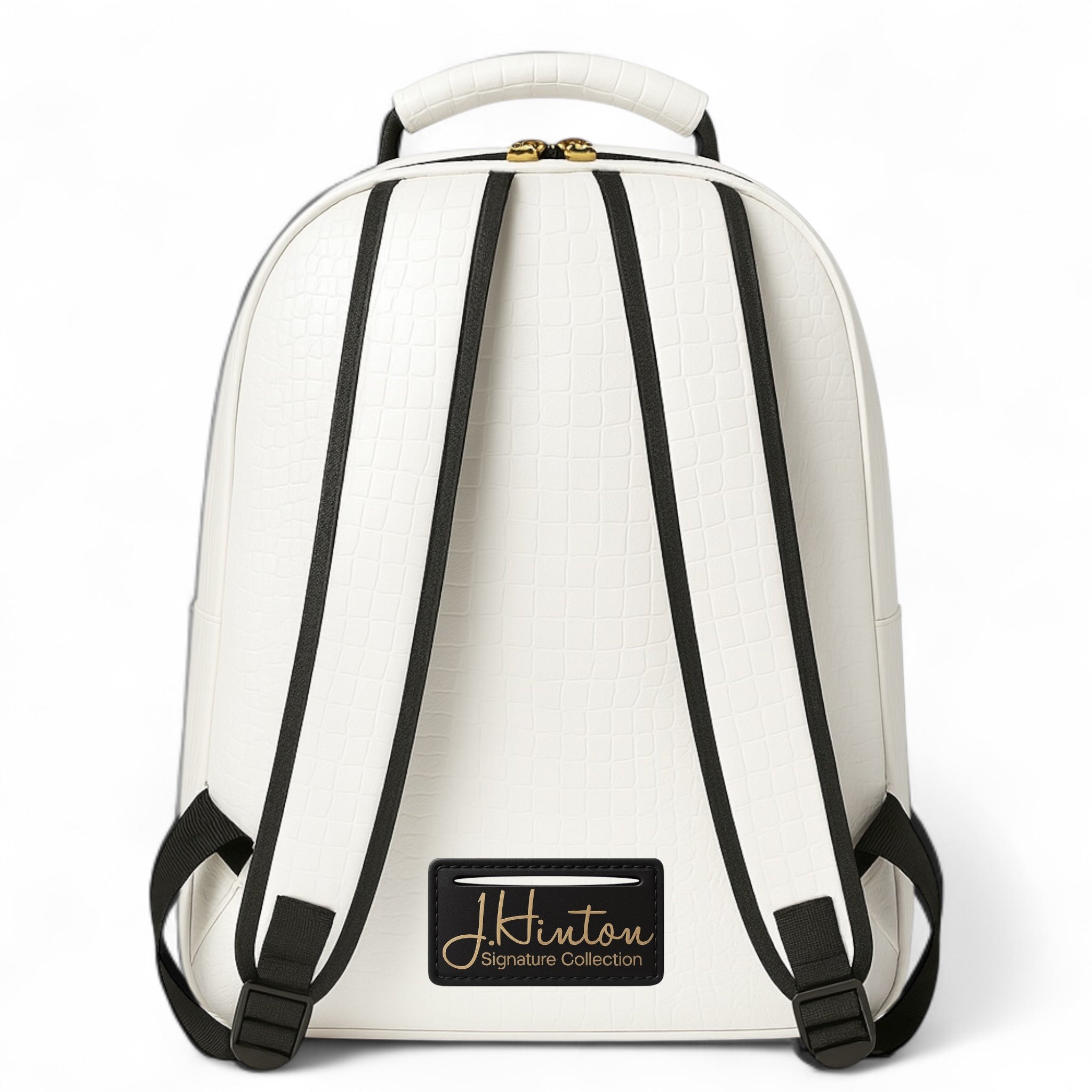J.H Monogram Croc Embossed- Backpack