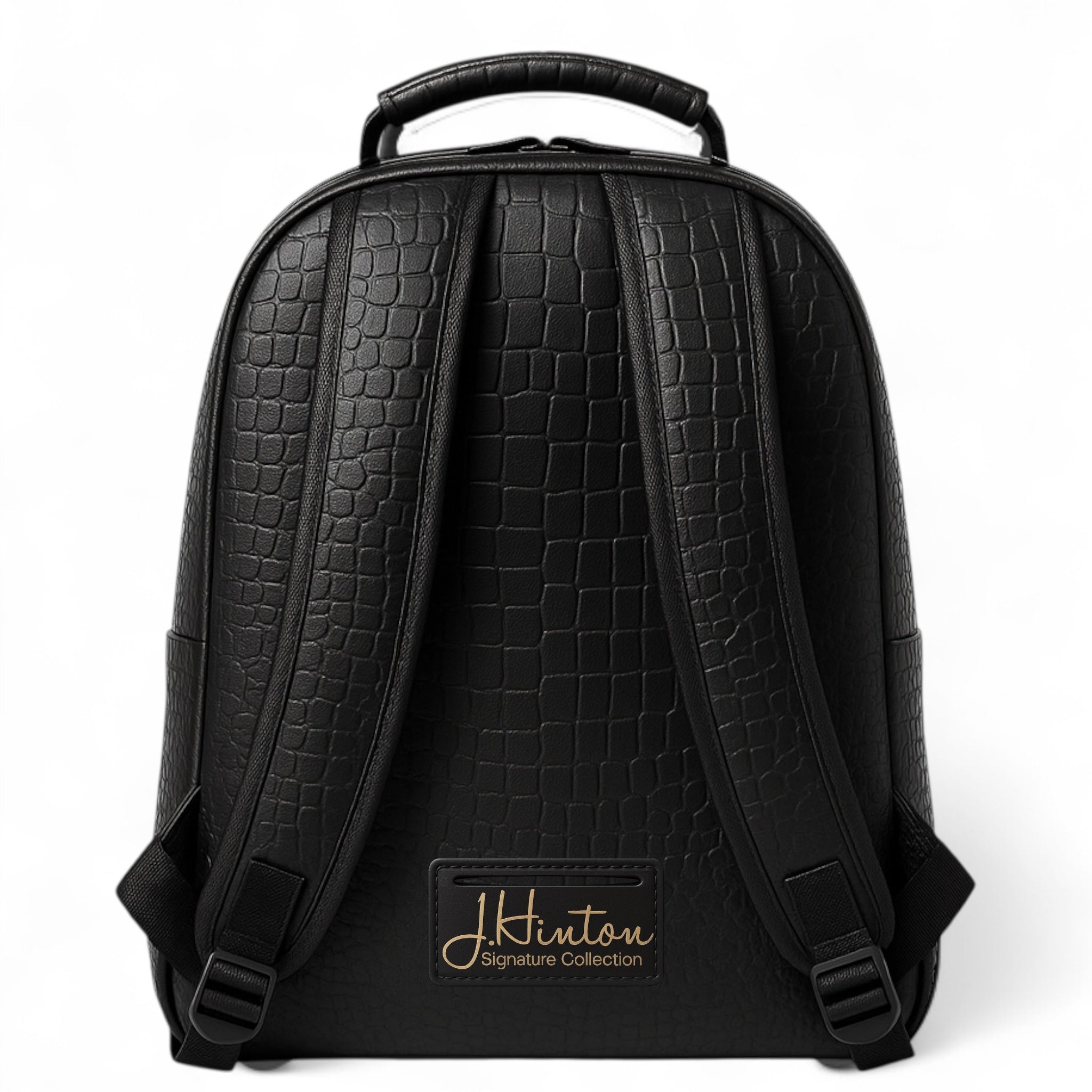J.H Monogram Croc Embossed- Backpack