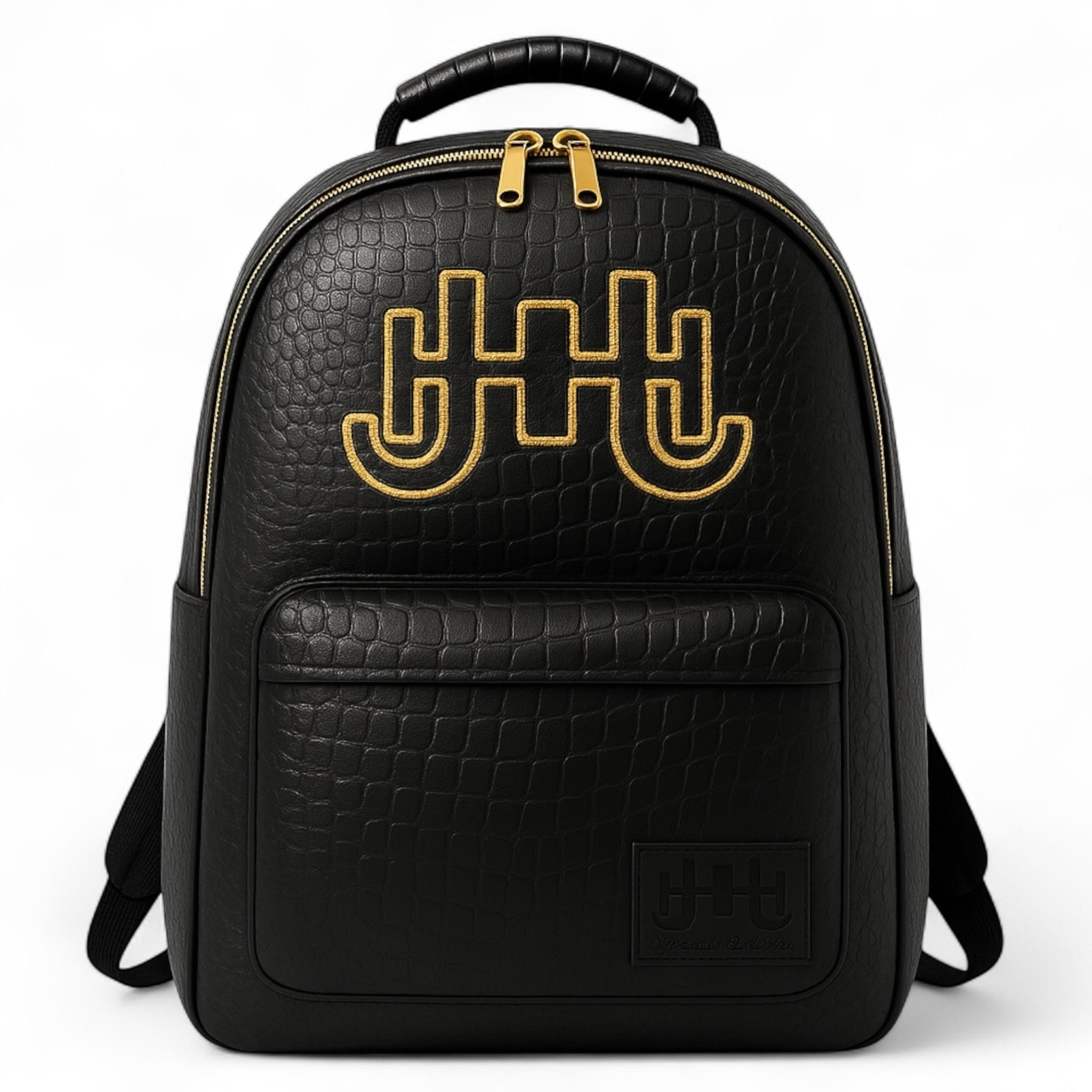 J.H Monogram Croc Embossed- Backpack