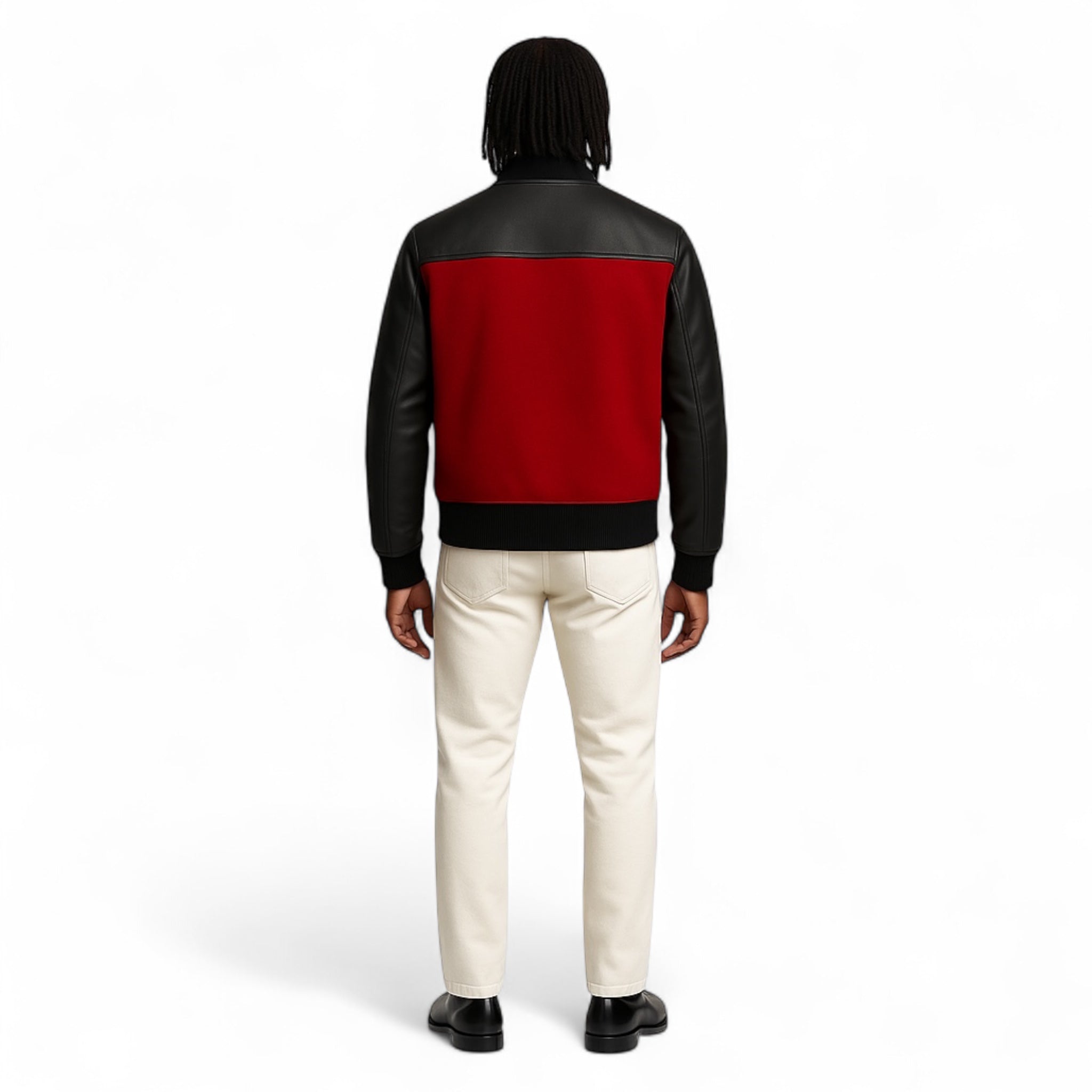J.Hinton Varsity Jacket – Red & Black Edition