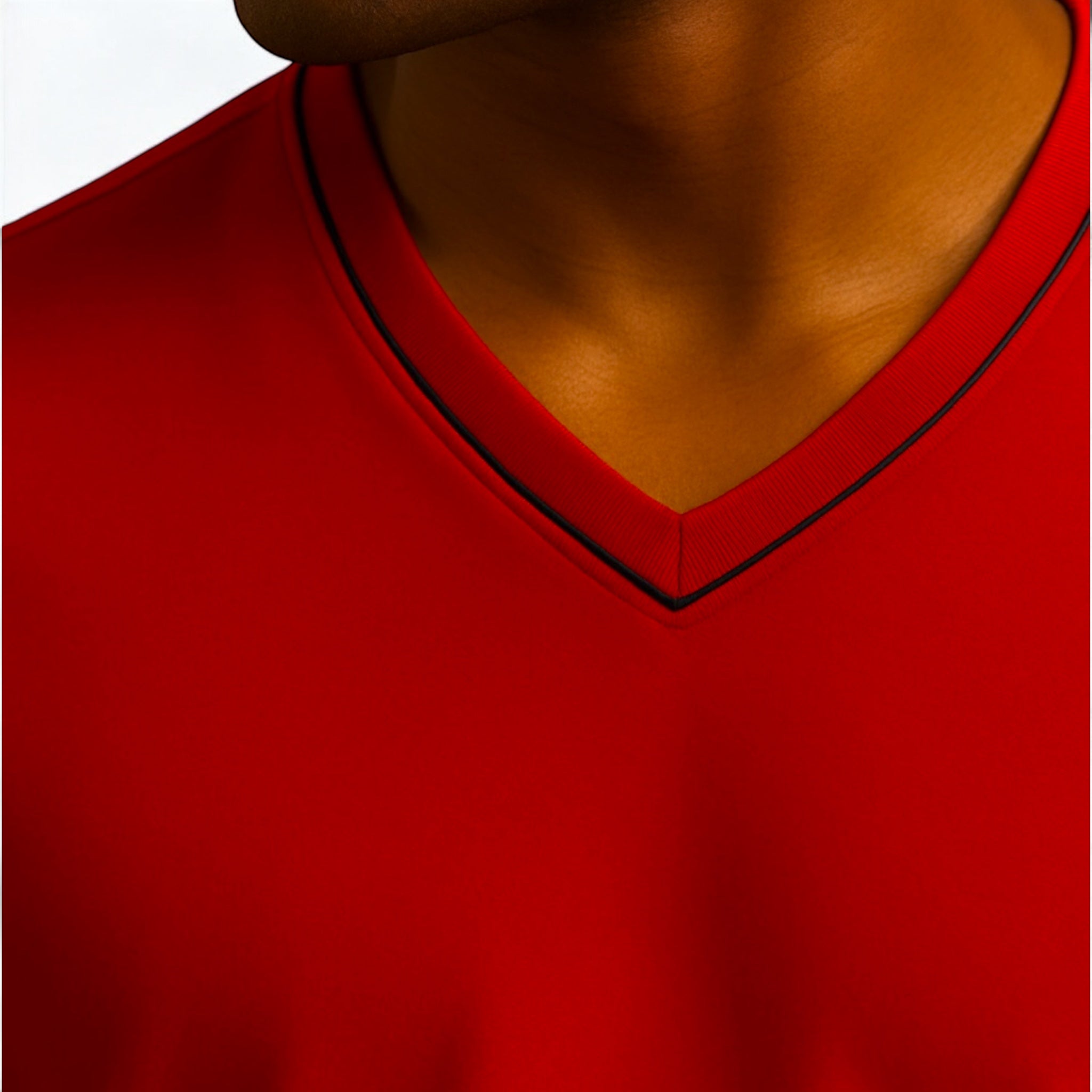 Mosaic Signature V-Neck – Red