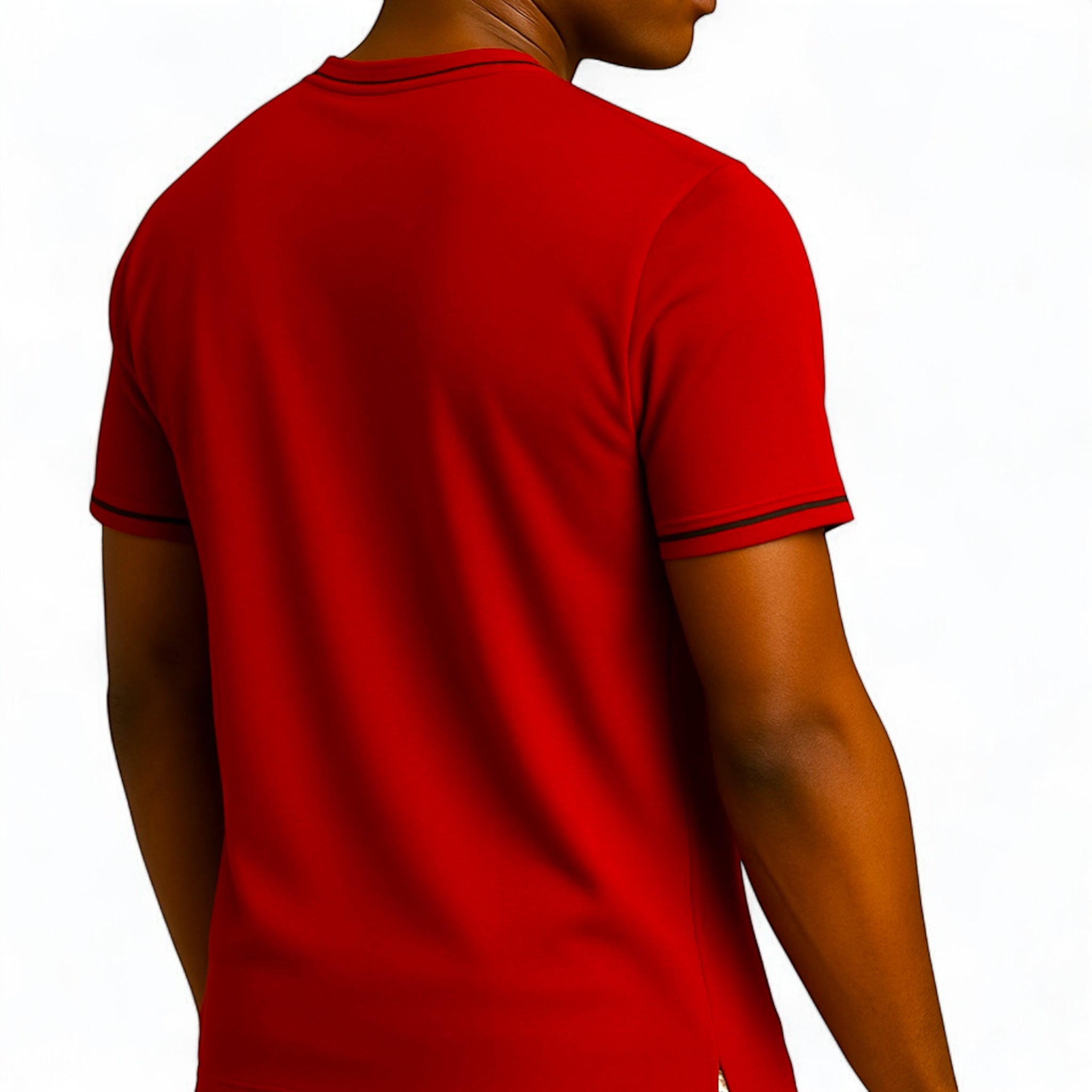 Mosaic Signature V-Neck – Red