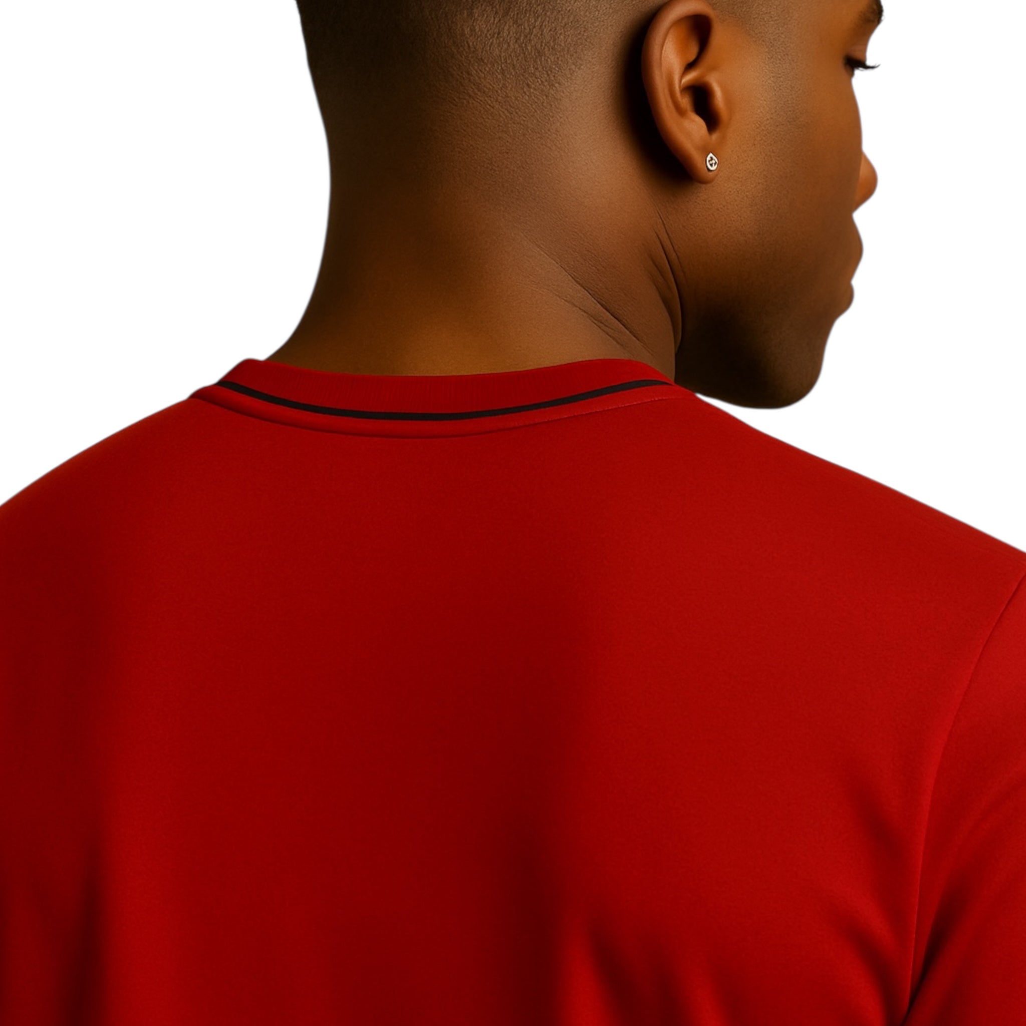 Mosaic Signature V-Neck – Red