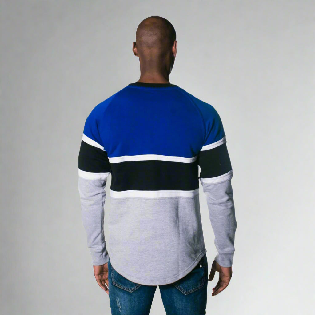 J.Hinton Collections Apparel & Accessories The Skyline- Royal Striped Sweatshirt