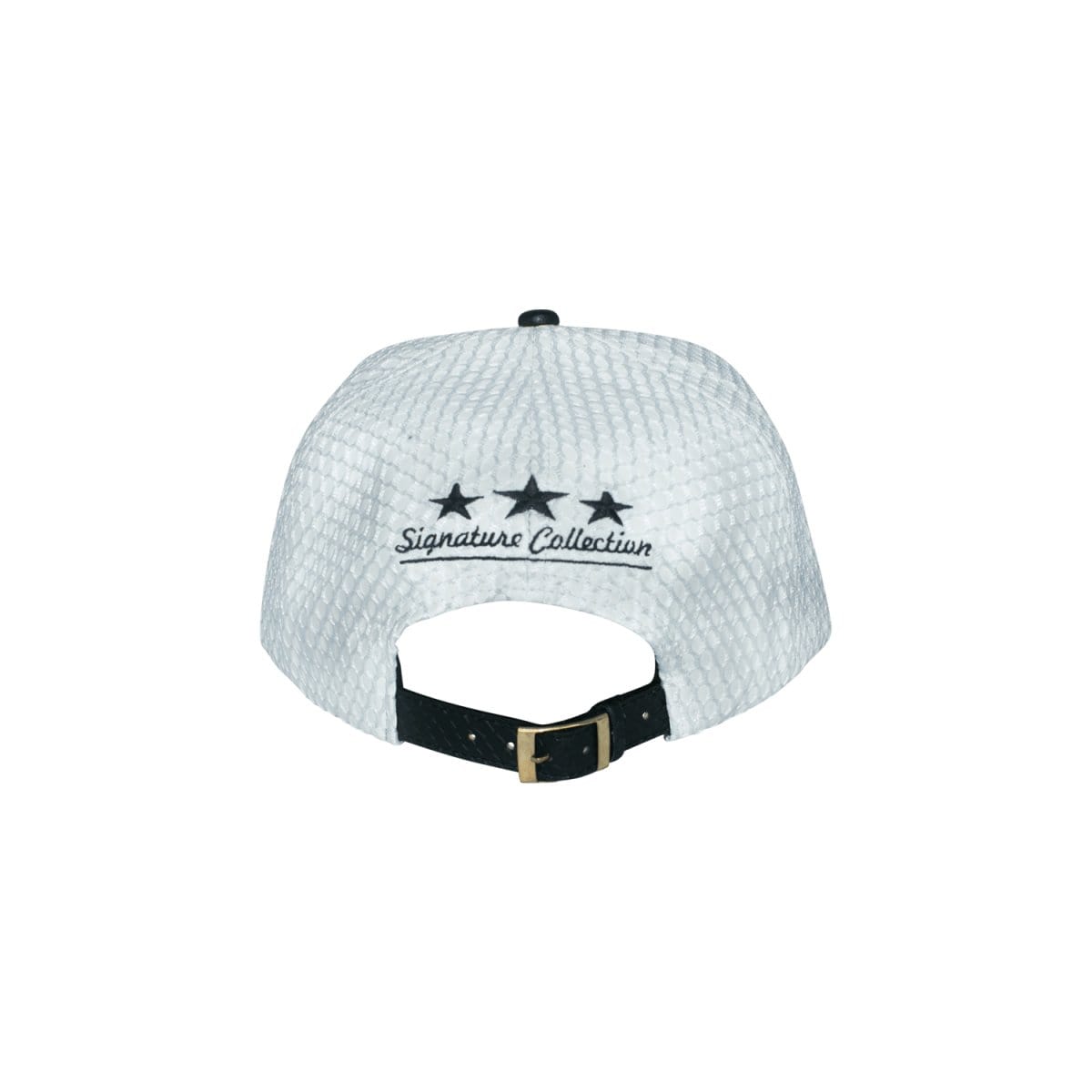 J.Hinton Collections Men’s J. H Leather Netted Signature Hat