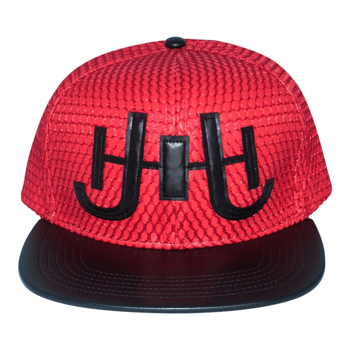 J.Hinton Collections Men’s J. H Leather Netted Signature Hat