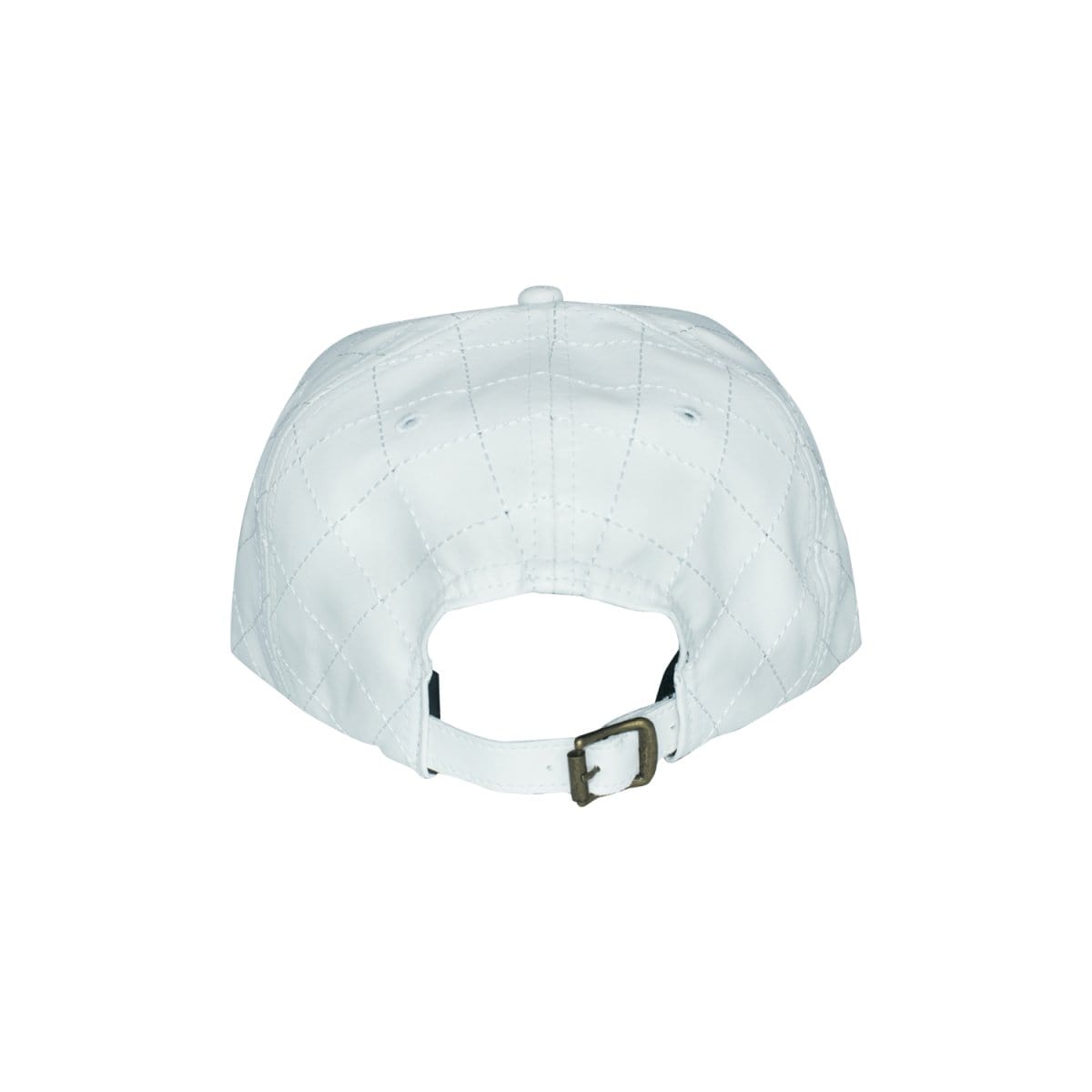 J.Hinton Collections Men’s J.H Signature Gold Metal Plated Leather Quilted Designer cap