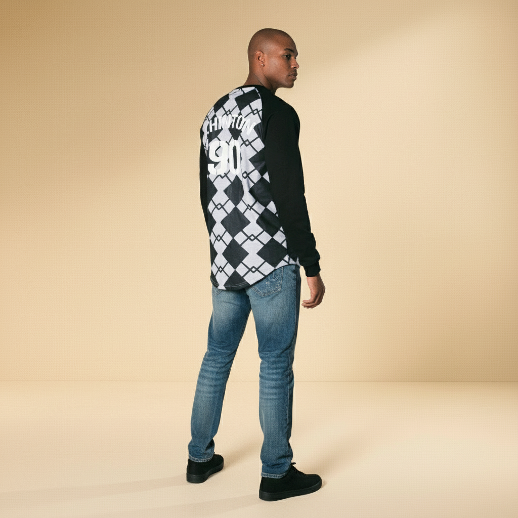 JH Diamond Print Sweatshirt - J.HINTON