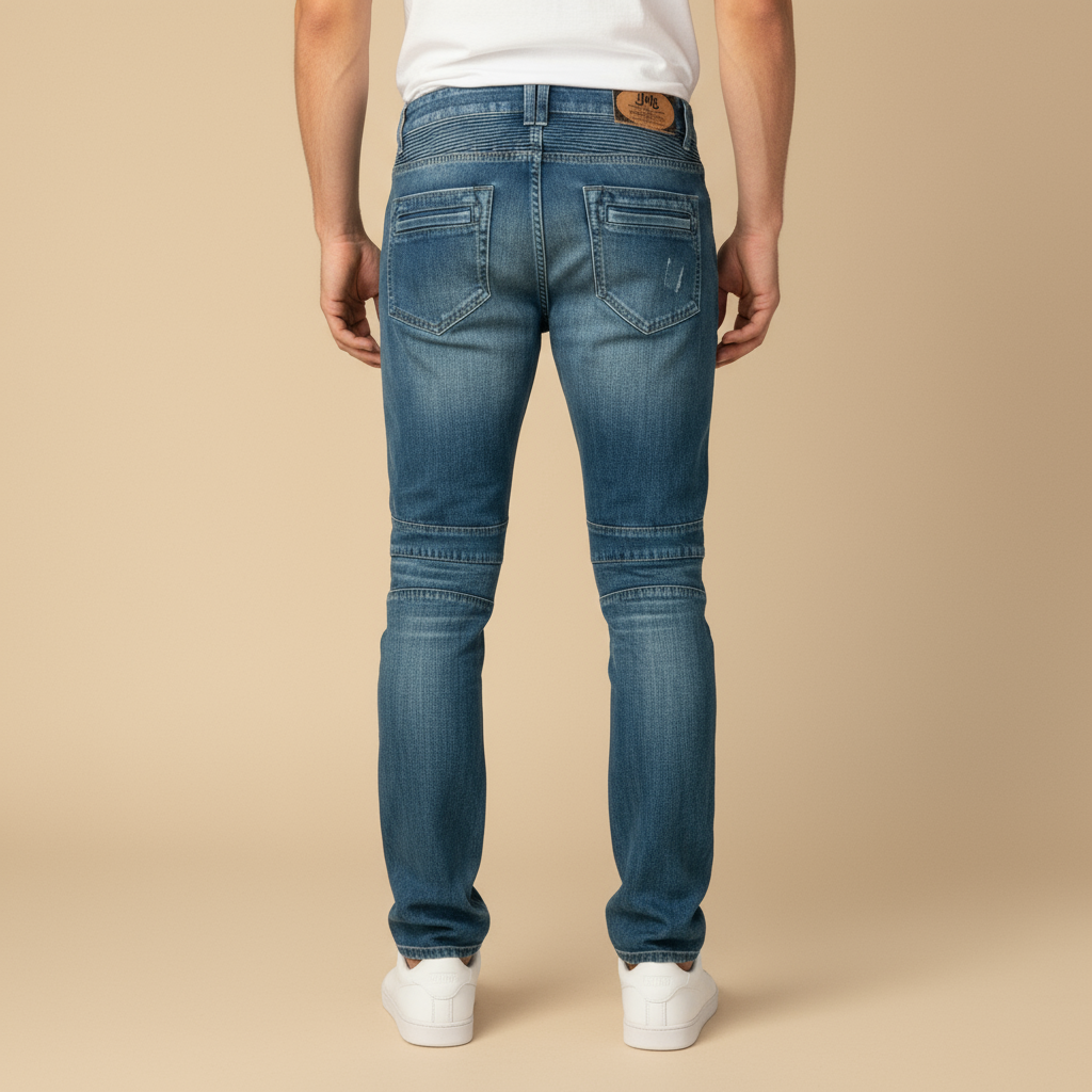 J.Hinton Signature Moto - Stitch Slim Fit Denim - J.HINTON