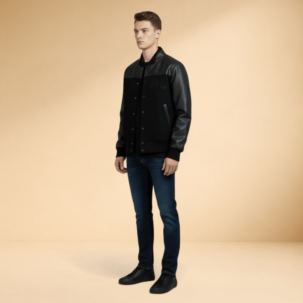 J.Hinton Varsity Jacket – Blackout Edition - J.HINTON