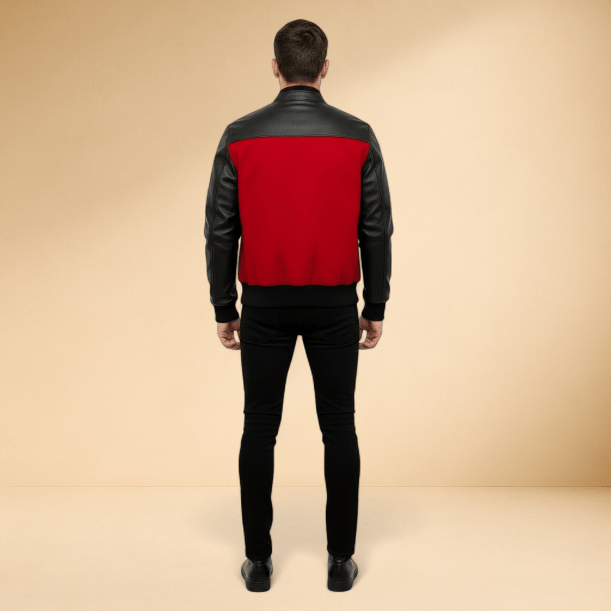 J.Hinton Varsity Jacket – Red & Black Edition - J.HINTON