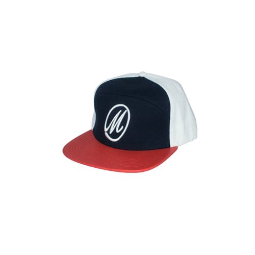 M Logo Leather Brim Strapback - J.HINTON