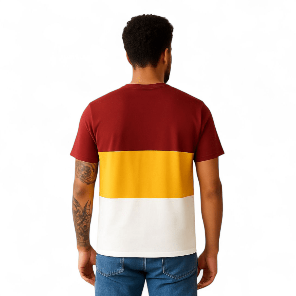 Marksmen Iconic Logo Tri - Color Tee - J.HINTON