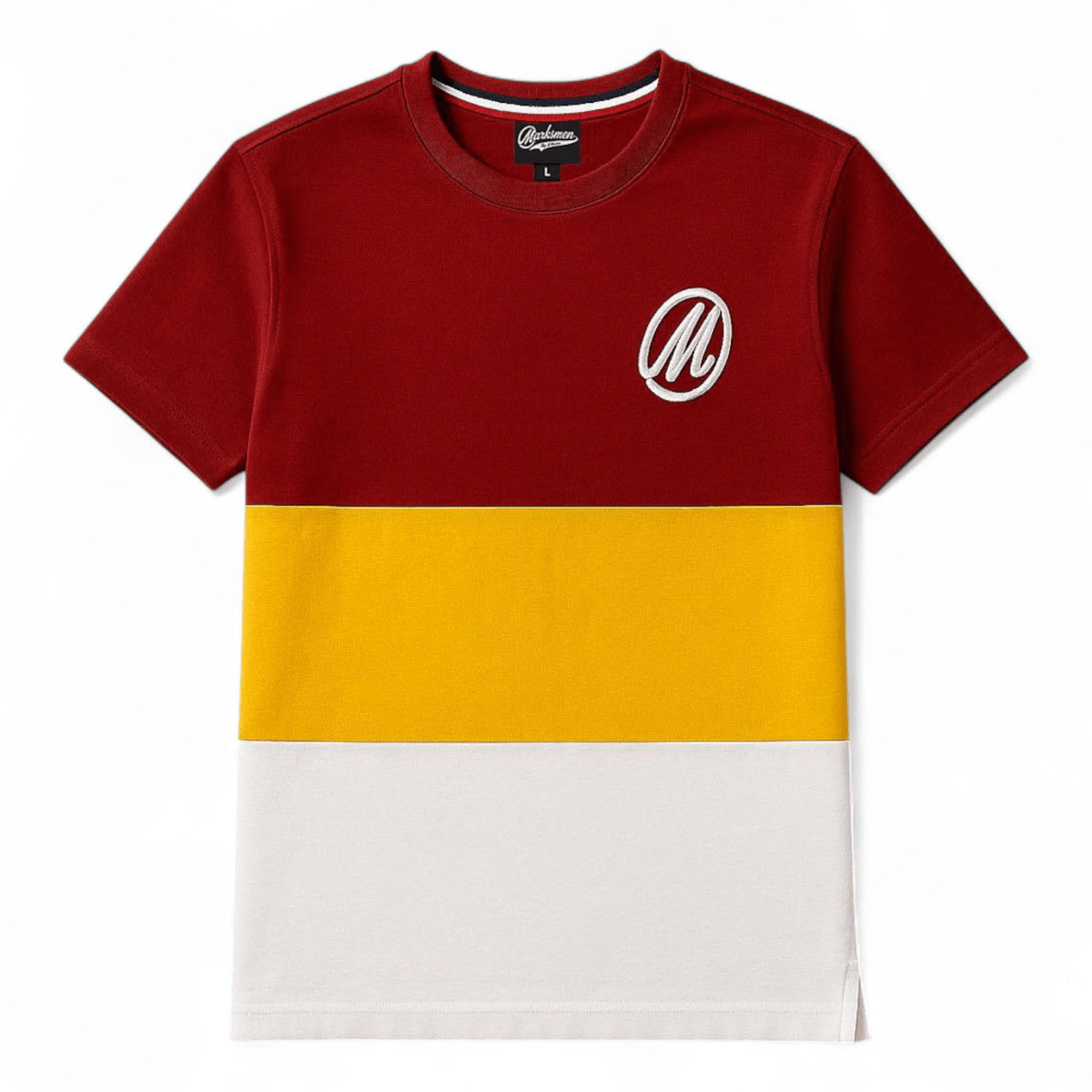 Marksmen Iconic Logo Tri - Color Tee - J.HINTON