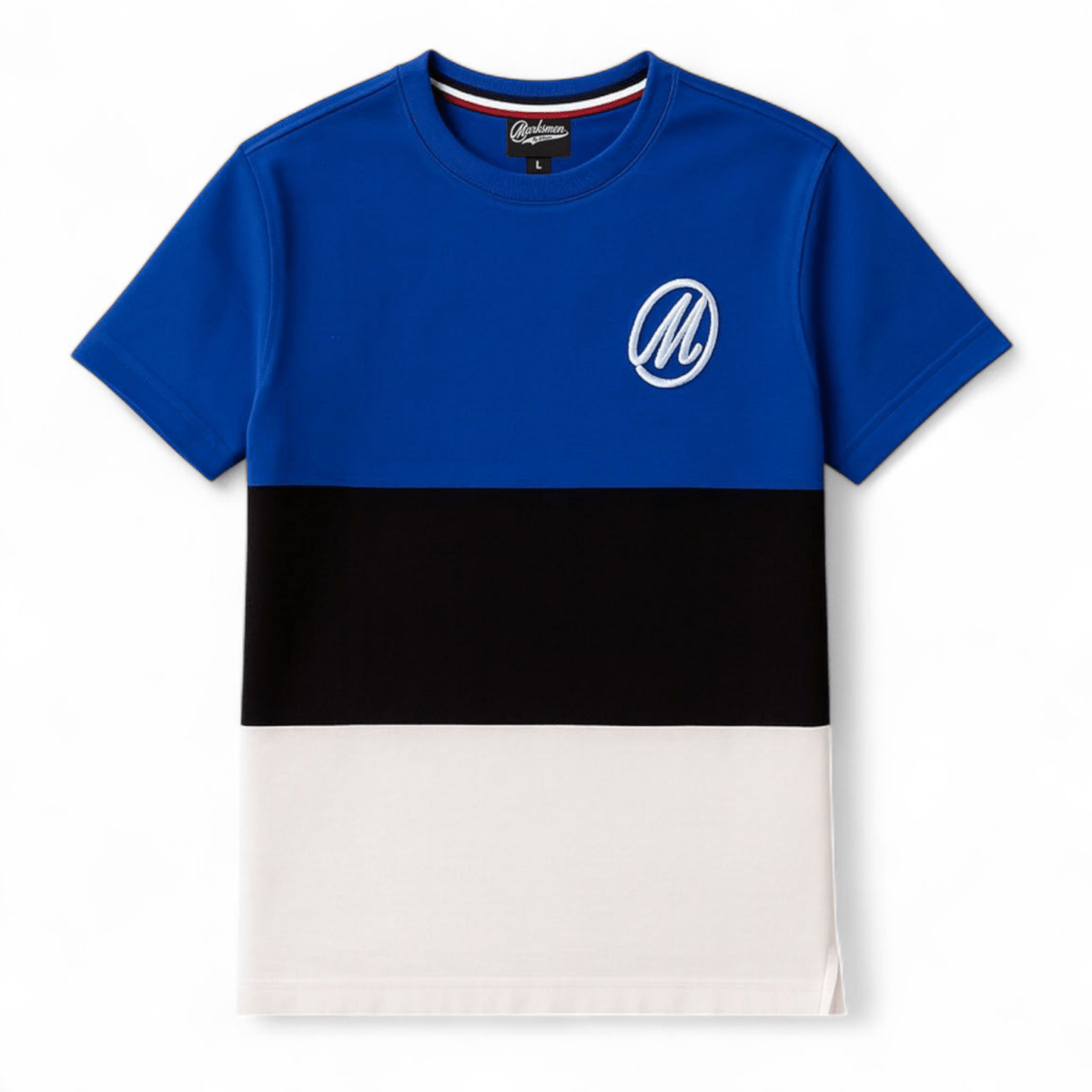 Marksmen Iconic Logo Tri - Color Tee - J.HINTON