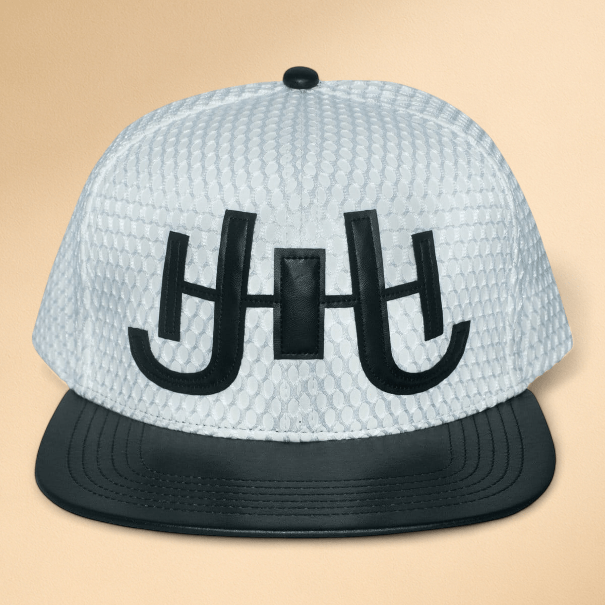 Men’s J. H Leather Netted Signature Hat - J.HINTON