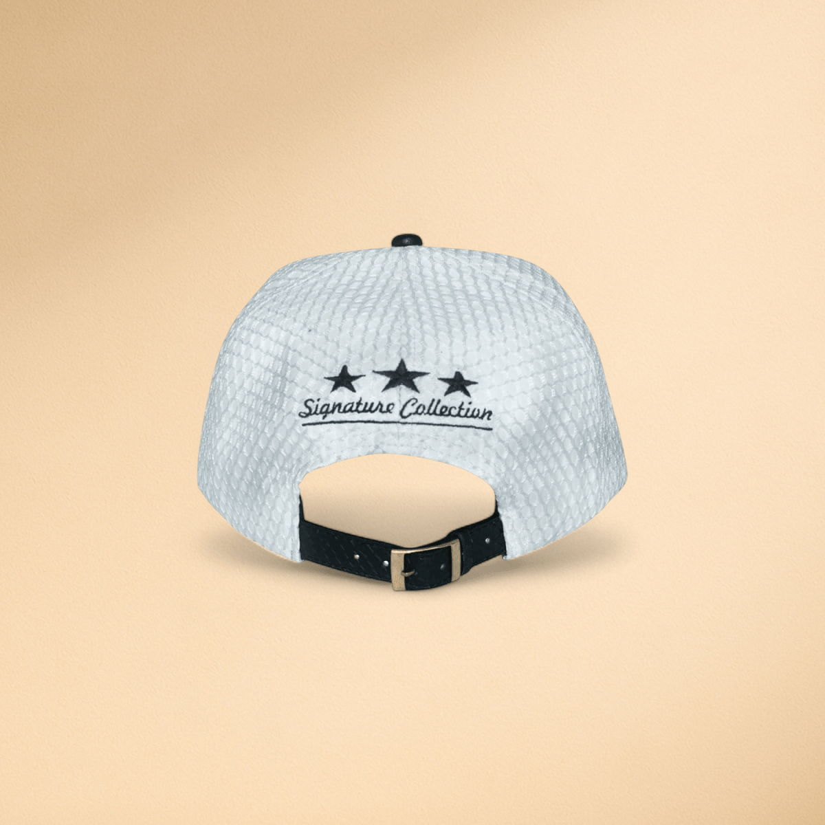 Men’s J. H Leather Netted Signature Hat - J.HINTON