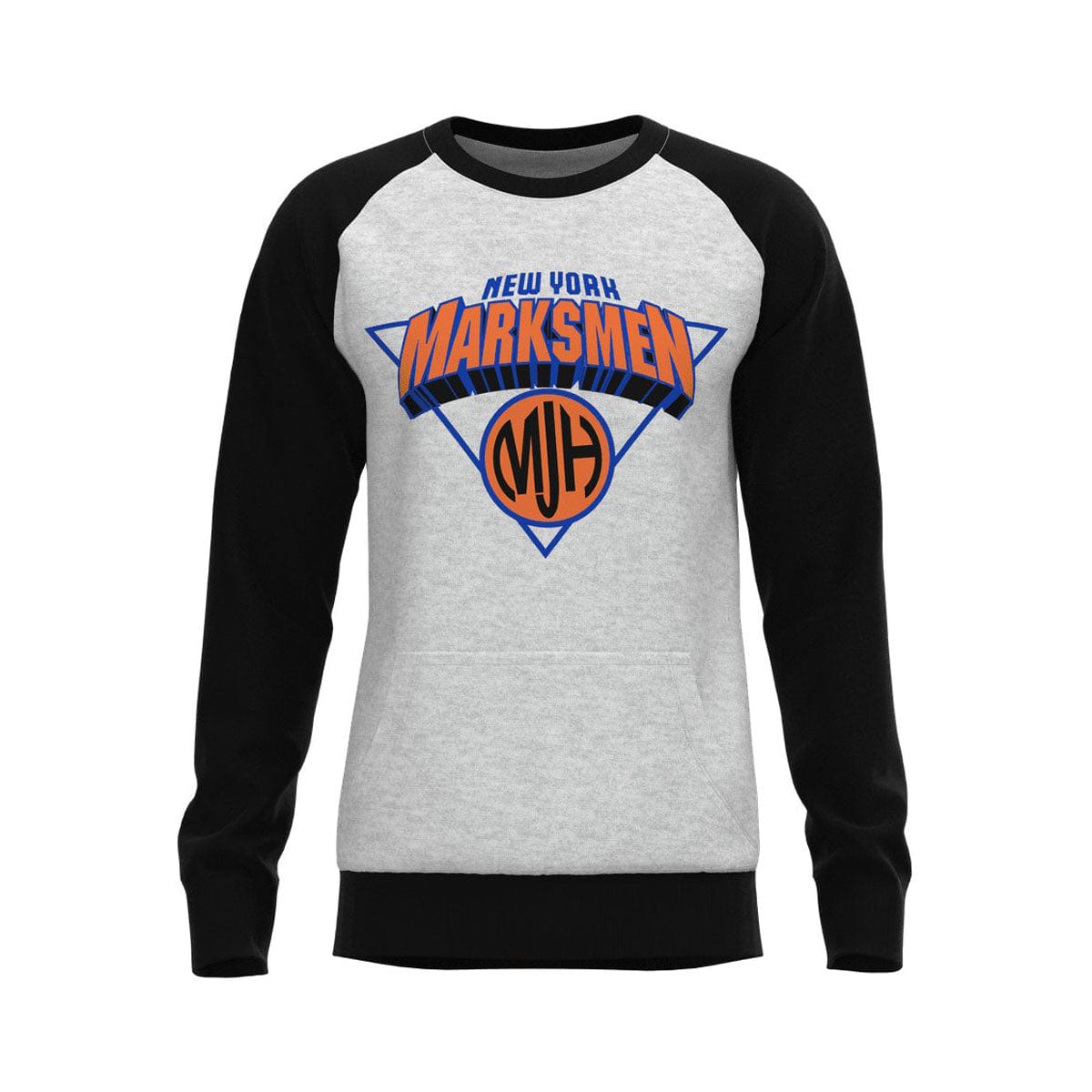 Men's New York Knicks Inspired Raglan Sweatshirt - J.HINTON