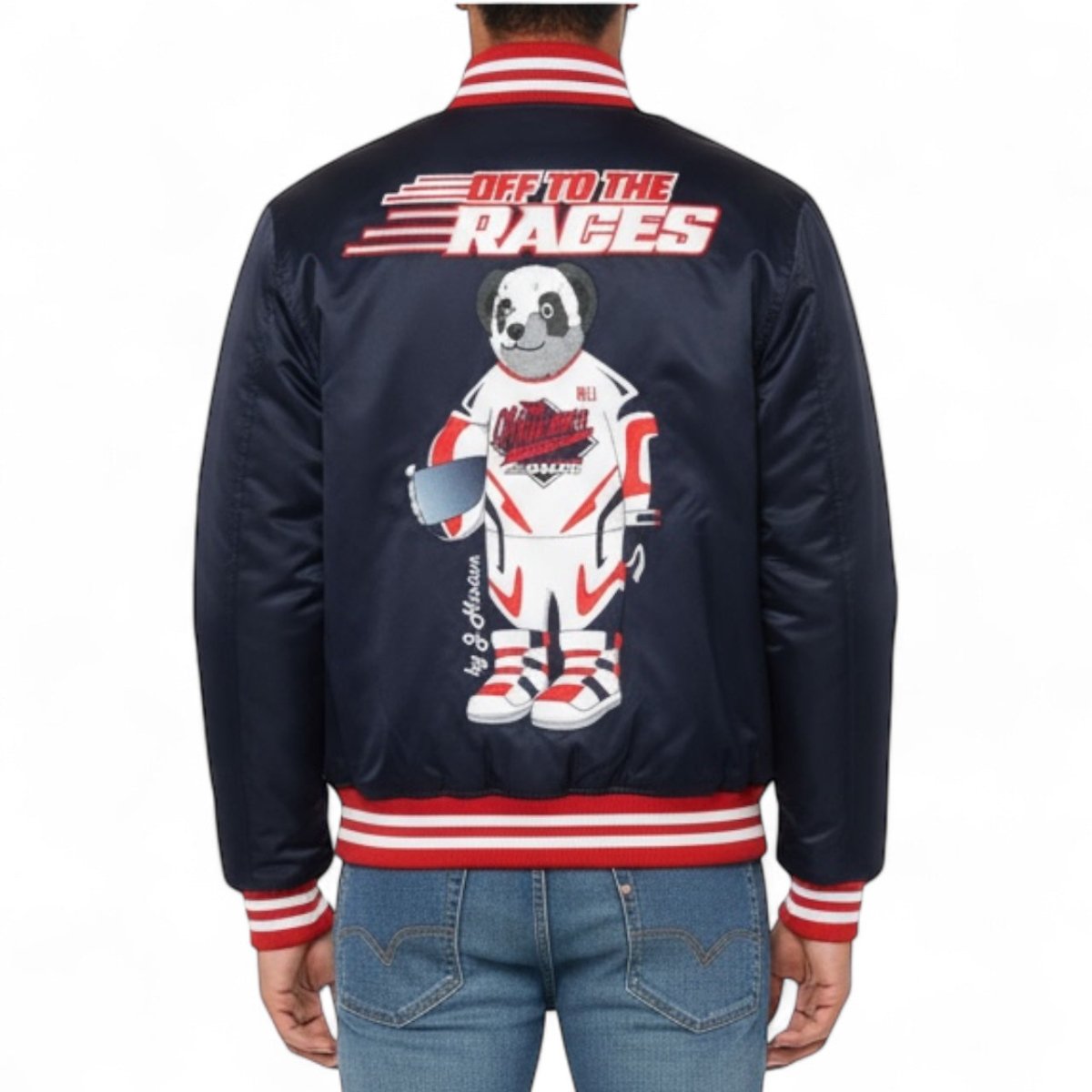 SILK SATIN BOMBER JACKET - J.HINTON