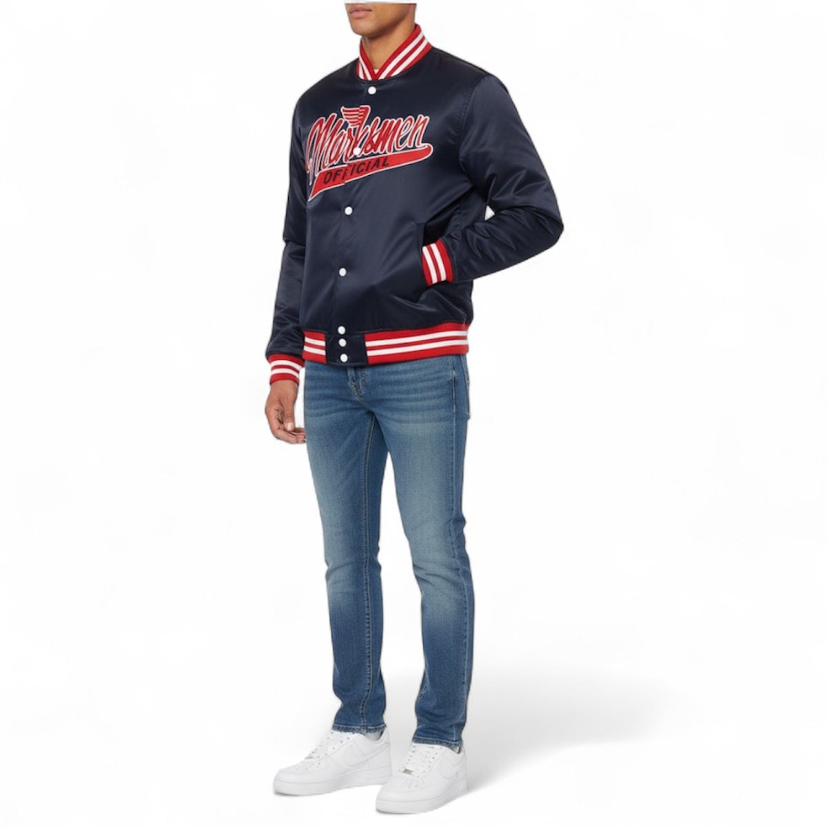 SILK SATIN BOMBER JACKET - J.HINTON