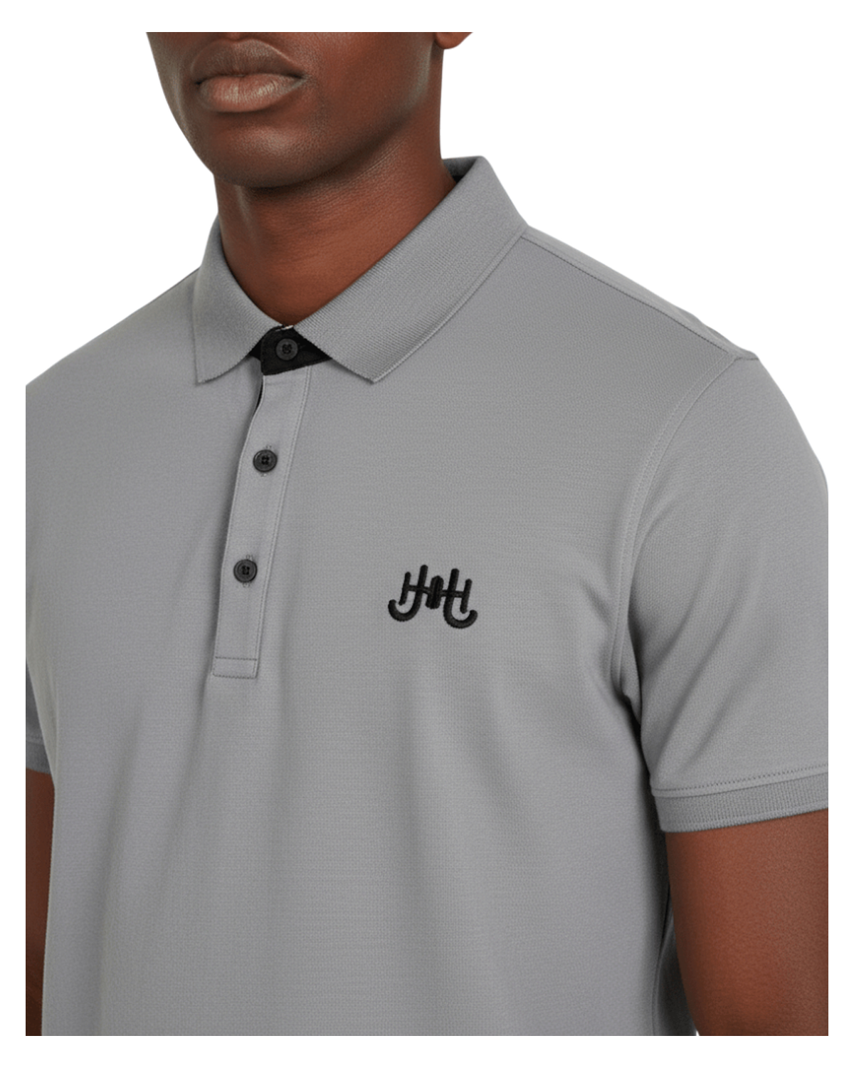 The Baymont Polo — Heather Grey view 1