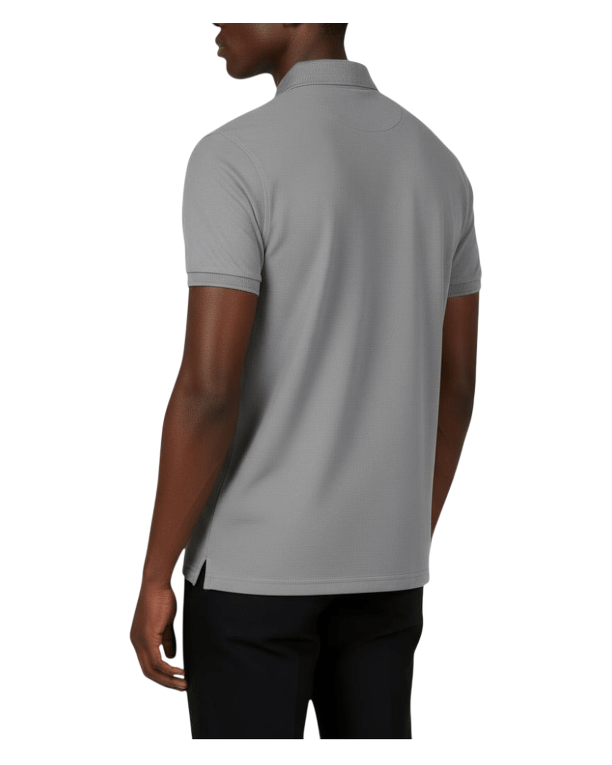 The Baymont Polo — Heather Grey view 3