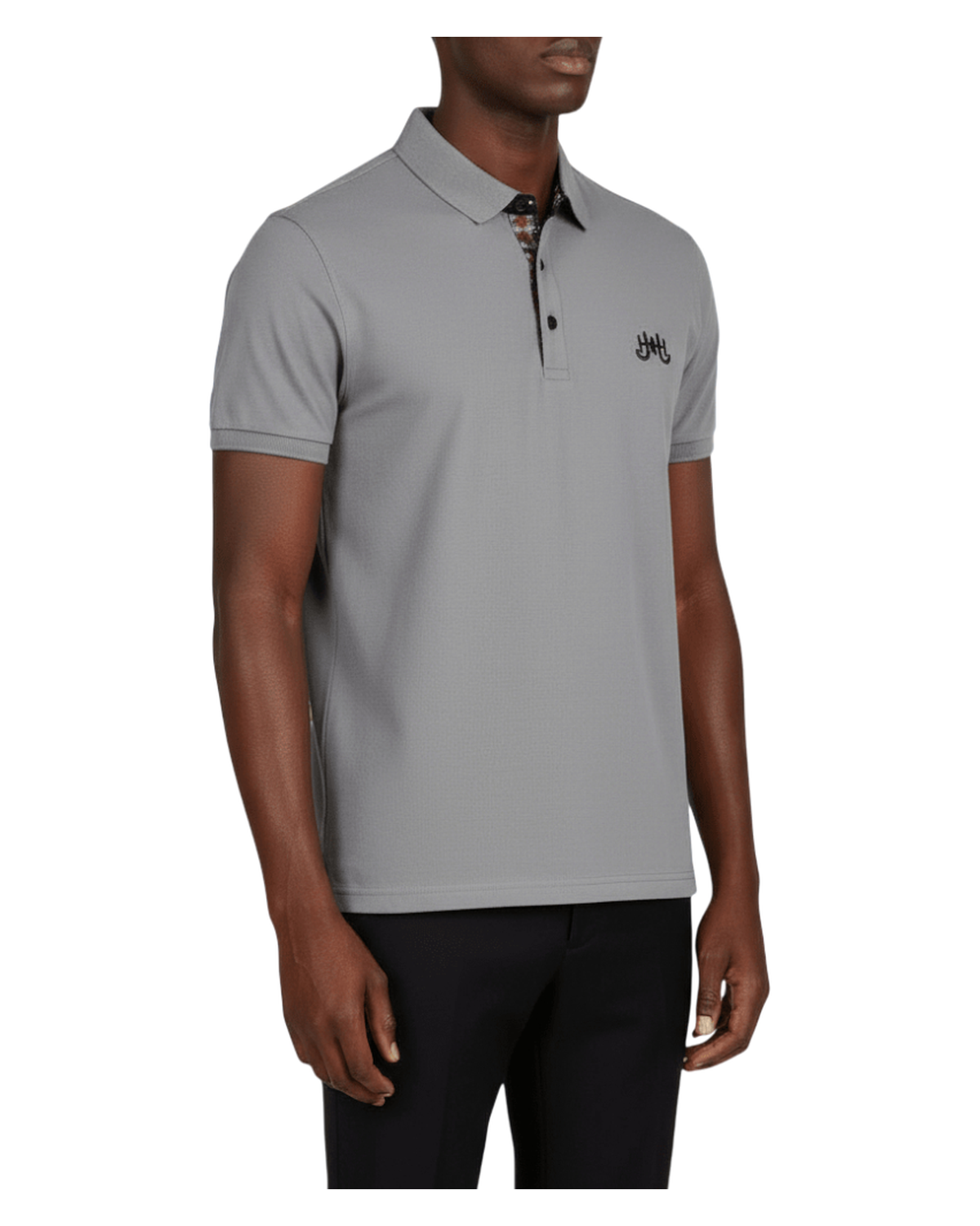 The Baymont Polo — Heather Grey view 4