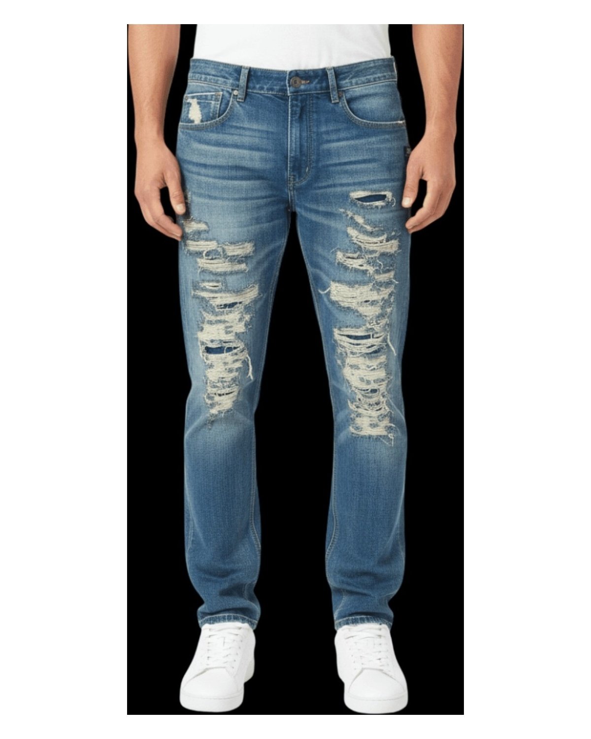 The Jaxson Distressed Denim view 1